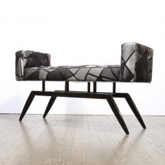 Mid Century Modern Splayed Floating Benches with Button Details - 2660492