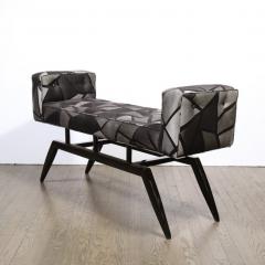 Mid Century Modern Splayed Floating Benches with Button Details - 2660536