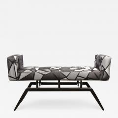 Mid Century Modern Splayed Floating Benches with Button Details - 2669545