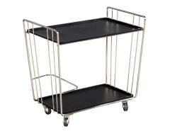 Mid Century Modern Stainless Steel Bar Cart - 3006782