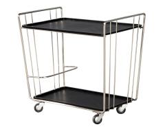 Mid Century Modern Stainless Steel Bar Cart - 3006783