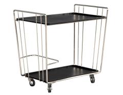 Mid Century Modern Stainless Steel Bar Cart - 3006784