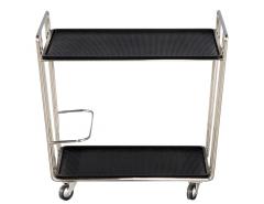 Mid Century Modern Stainless Steel Bar Cart - 3006785