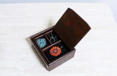 Mid Century Modern Studio Craft Rosewood Jewelry Box - 2414043