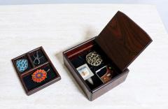 Mid Century Modern Studio Craft Rosewood Jewelry Box - 2414044