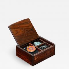 Mid Century Modern Studio Craft Rosewood Jewelry Box - 2417161