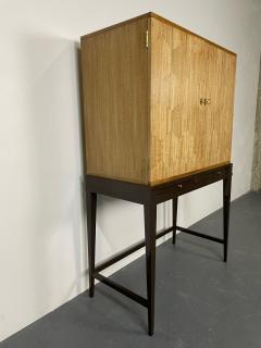 Mid Century Modern Style Bar Cabinet on Stand Lacquer Metal Brass - 2963306