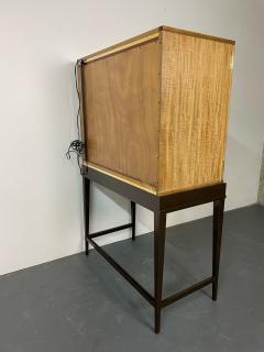 Mid Century Modern Style Bar Cabinet on Stand Lacquer Metal Brass - 2963327