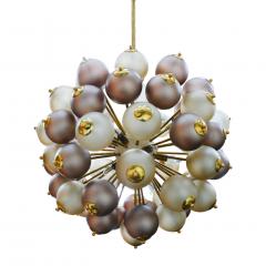 Mid Century Modern Style Mod Sputnik Brass and Glass Italian Ceiling Lamp - 1180728