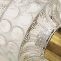 Mid Century Modern Style Murano Glass and Brass Pair of Italian Sconces - 2446634