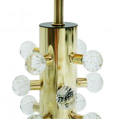 Mid Century Modern Style Pair of Sculptural Murano Glass Italian Table Lamps - 1087689