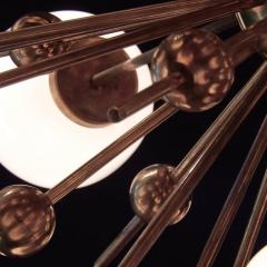 Mid Century Modern Style Sputnik Chandelier with Murano Glass Orbs - 1487810