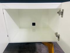 Mid Century Modern Style White Lacquered Sideboard Credenza or Cabinet - 2865135