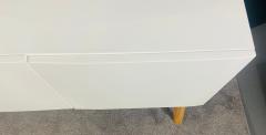 Mid Century Modern Style White Lacquered Sideboard Credenza or Cabinet - 2865138