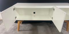 Mid Century Modern Style White Lacquered Sideboard Credenza or Cabinet - 2865140