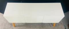 Mid Century Modern Style White Lacquered Sideboard Credenza or Cabinet - 2865147