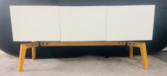 Mid Century Modern Style White Lacquered Sideboard Credenza or Cabinet - 2865151