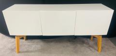 Mid Century Modern Style White Lacquered Sideboard Credenza or Cabinet - 2865152
