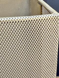 Mid Century Modern Table Lamp with Brass Mesh Shade Marble Base - 4320036