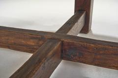 Mid Century Modern Table with Cross Stretchers Europe ca 1950s - 3385668