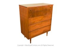Mid Century Modern Tall Walnut Dresser - 3426639