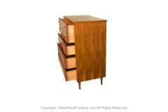 Mid Century Modern Tall Walnut Dresser - 3426649