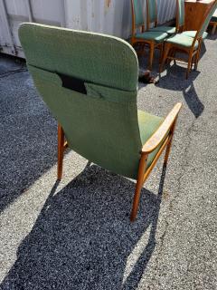 Mid Century Modern Teak Swedish High Back Armchair - 4519215