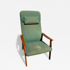 Mid Century Modern Teak Swedish High Back Armchair - 4521942