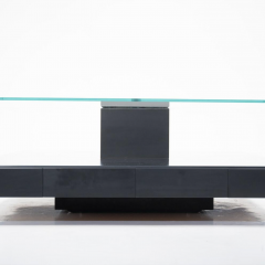 Mid Century Modern Tecno T147 Coffee Table by Marco Fantoni Italy 1970s - 4232350