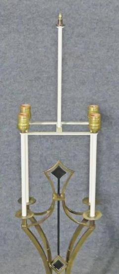 Mid Century Modern Tommi Parzinger Bronze Marble Table Lamp - 2598978