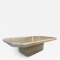 Mid Century Modern Travertine Coffee Table - 2602717