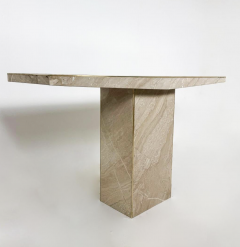 Mid Century Modern Travertine Console - 4395693