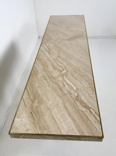 Mid Century Modern Travertine Console - 4395808