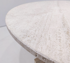 Mid Century Modern Travertine Dining Table by Willy Ballez 1970s - 3399686