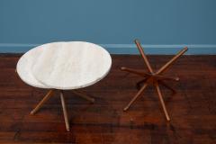 Mid Century Modern Travertine Side Tables - 4360500