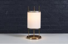 Mid Century Modern Trident Column Style Brass Table Lamp - 3951662