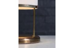 Mid Century Modern Trident Column Style Brass Table Lamp - 3951667