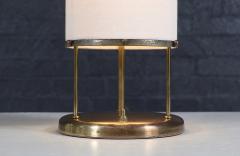 Mid Century Modern Trident Column Style Brass Table Lamp - 3951668