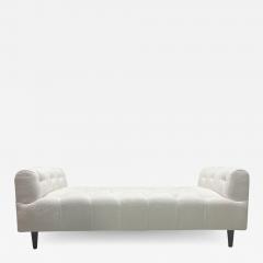 Mid Century Modern Tufted Bench in Boucl  - 2942344