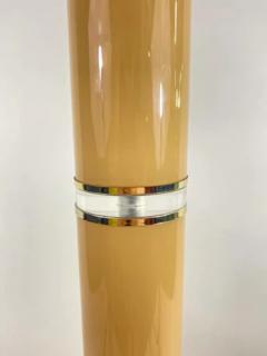 Mid Century Modern Tulip Opaline Glass Shade Floor Lamp - 2867343