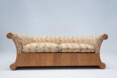 Mid Century Modern Two Seater Sofa in Rattan - 2910894