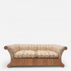 Mid Century Modern Two Seater Sofa in Rattan - 2913010
