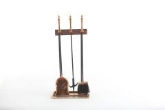 Mid Century Modern Two Tone Fireplace Tool Set - 2108809