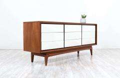 Mid Century Modern Two Toned Lacquered Walnut Dresser by United Furniture - 2319981