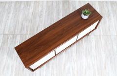 Mid Century Modern Two Toned Lacquered Walnut Dresser by United Furniture - 2319983