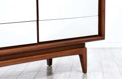 Mid Century Modern Two Toned Lacquered Walnut Dresser by United Furniture - 2319991