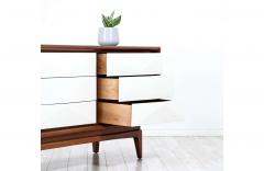 Mid Century Modern Two Toned Lacquered Walnut Dresser by United Furniture - 2319993
