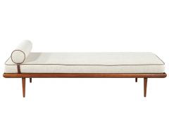 Mid Century Modern Upholstered Daybed Lounger - 3906761