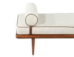 Mid Century Modern Upholstered Daybed Lounger - 3906763