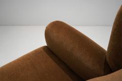 Mid Century Modern Upholstered Lounge Chair with Rolled Arms Denmark 1940s - 4580630